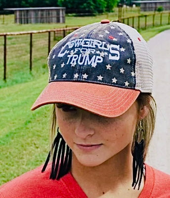 RanchyLife cowgirls for Trump cap