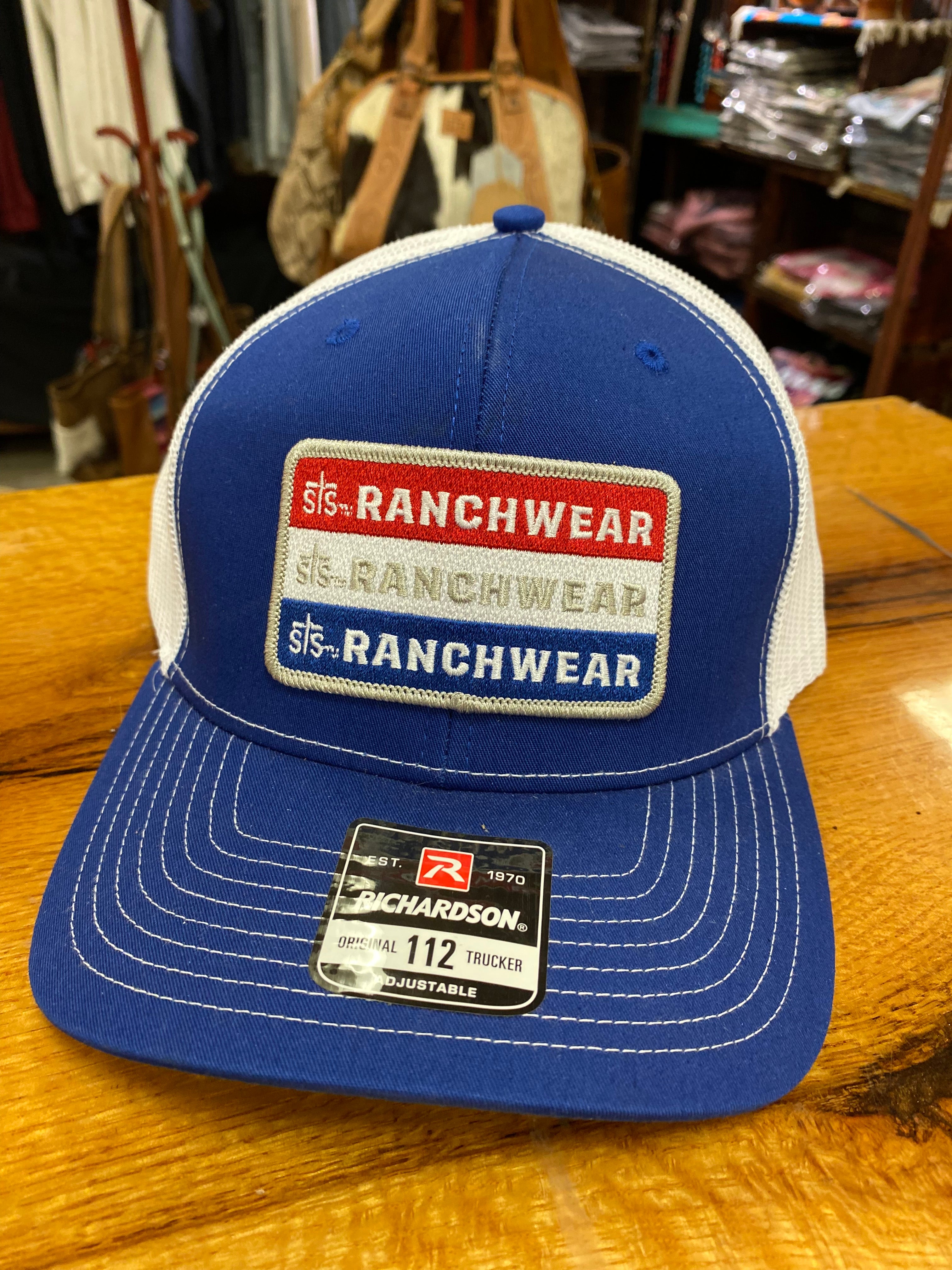sTs Ranchwear Blue & White Snap Back Cap