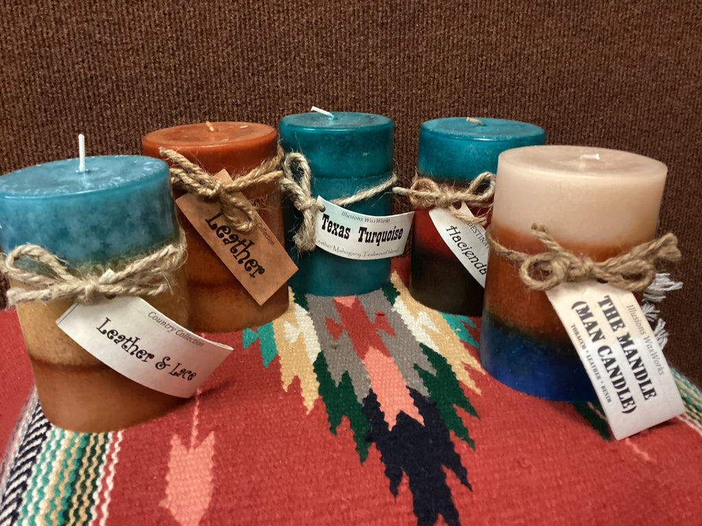 Short tower candles