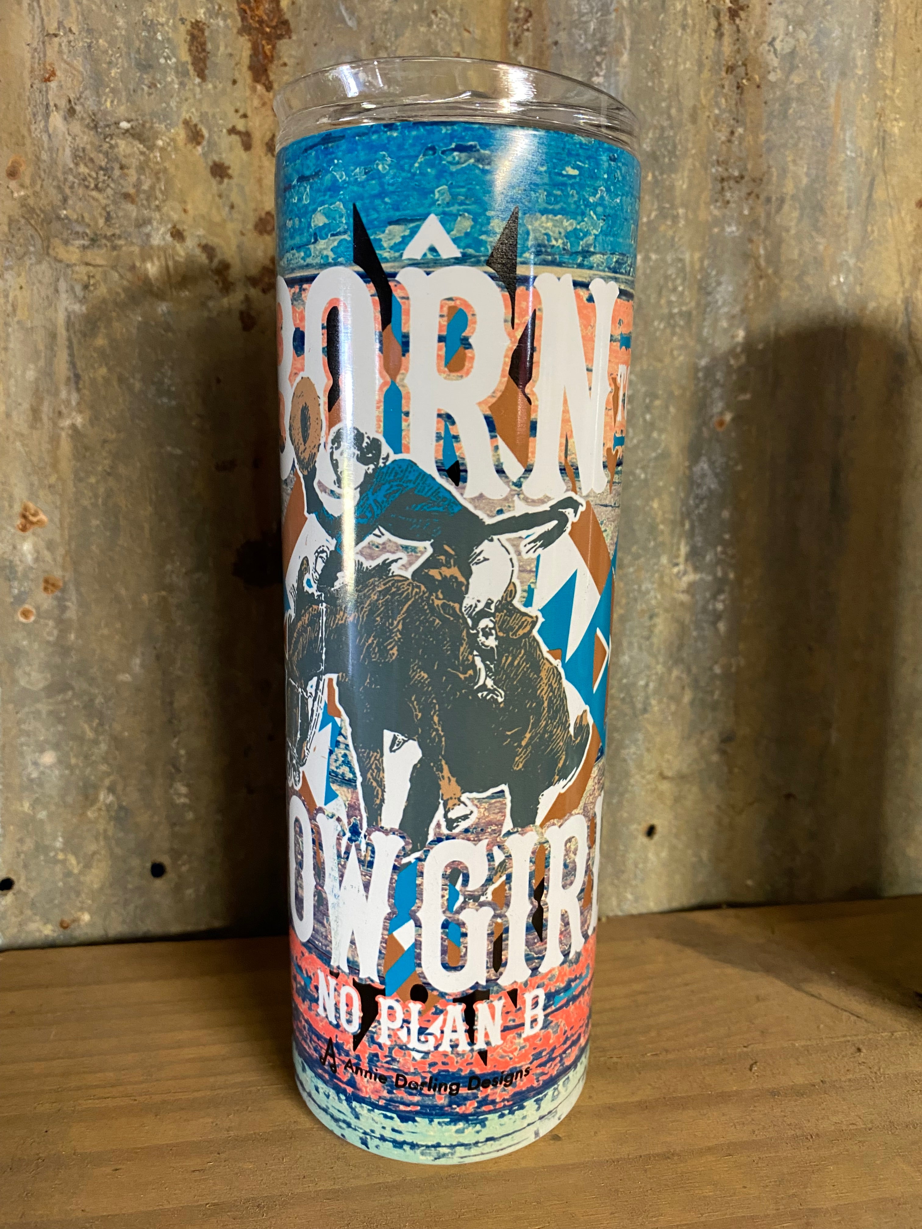 Born to Cowgirl tumbler