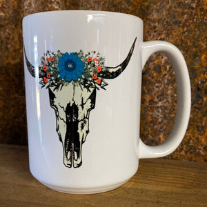 Flower/Skull Mug