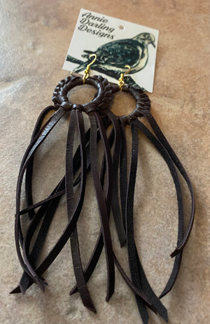 DreamCatcher Leather Earrings