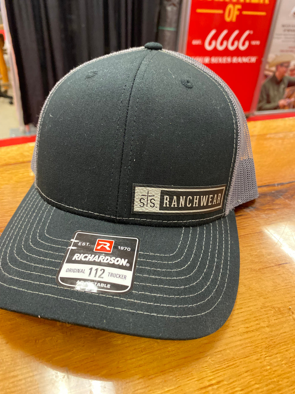 sTs Ranchwear Black & Gray Snap Back Cap