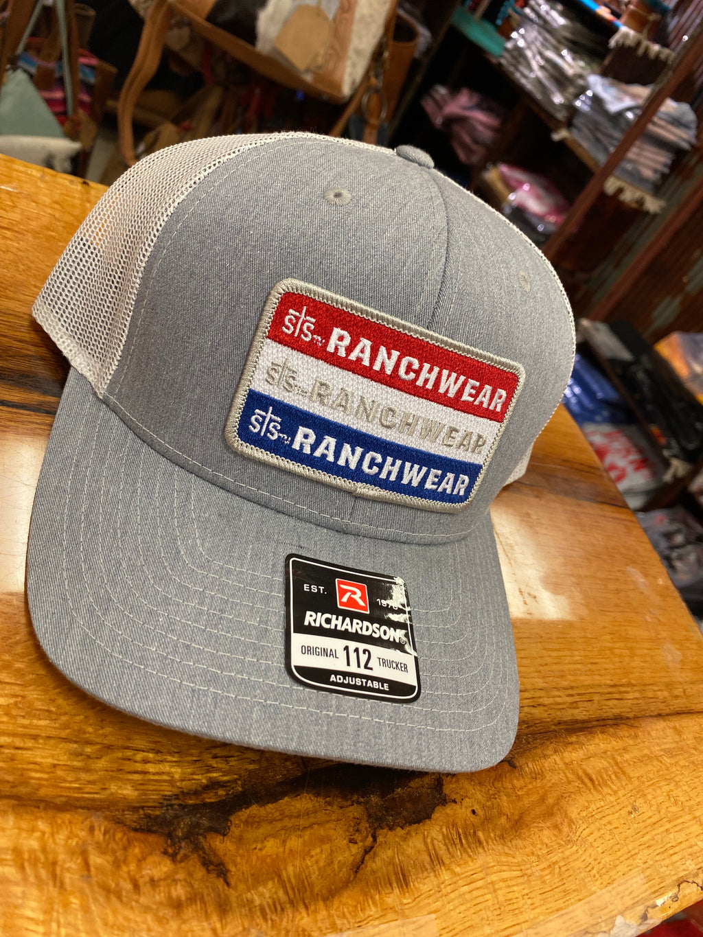 sTs Ranchwear Gray & White Snap Back Cap