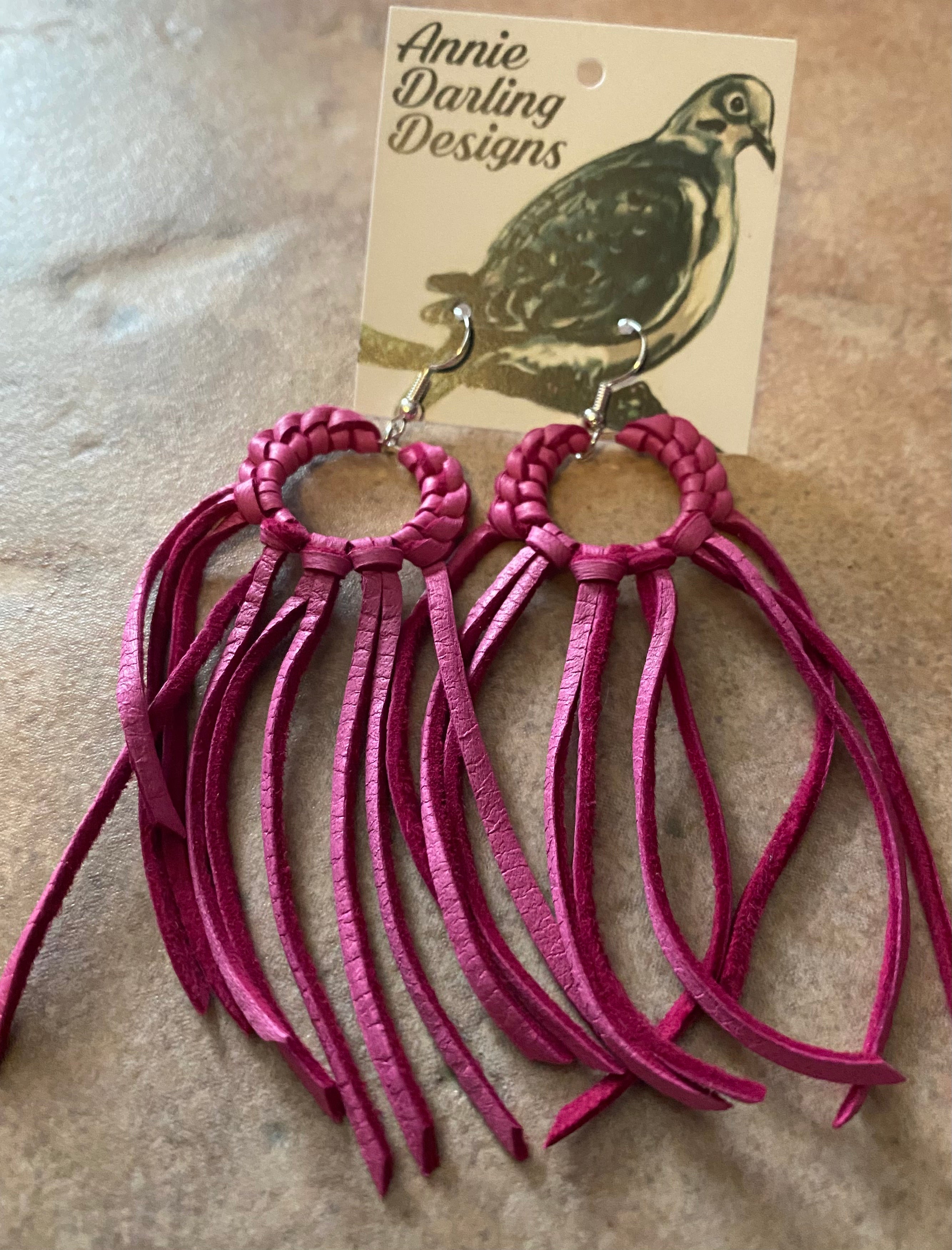 DreamCatcher Leather Earrings