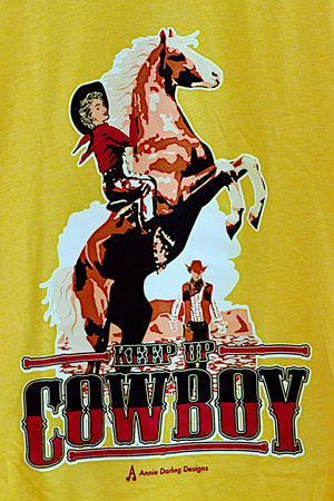 Keep Up Cowboy Yellow T