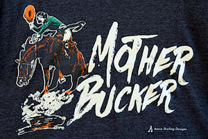 Mother Bucker V-Neck Black Heather T