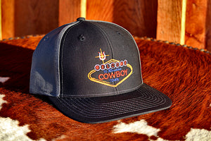 *LIMITED* Welcome Cowboy Black and Grey Snap Back